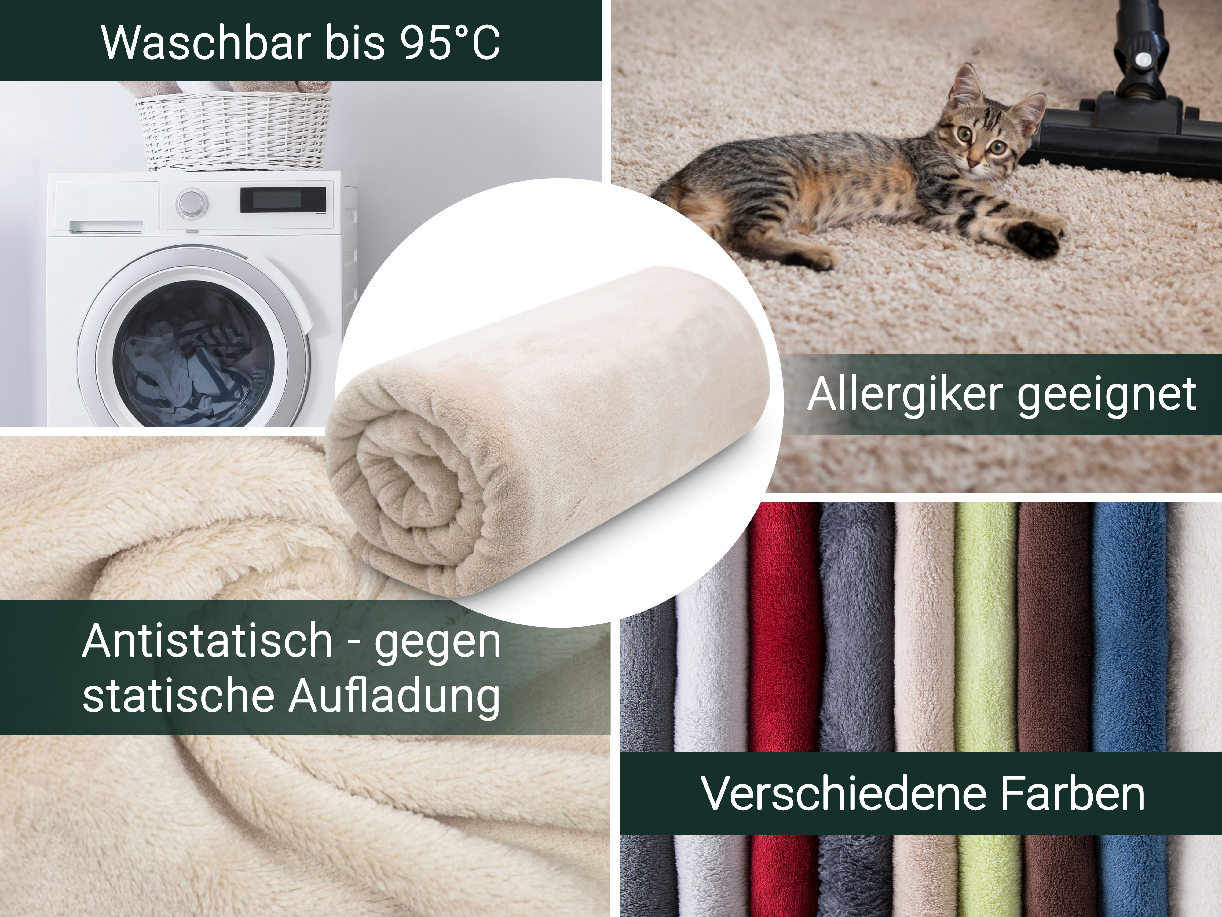 Kuscheldecke Fleece-Decke Wolldecke XXL 150x200 oder 220x240 cm