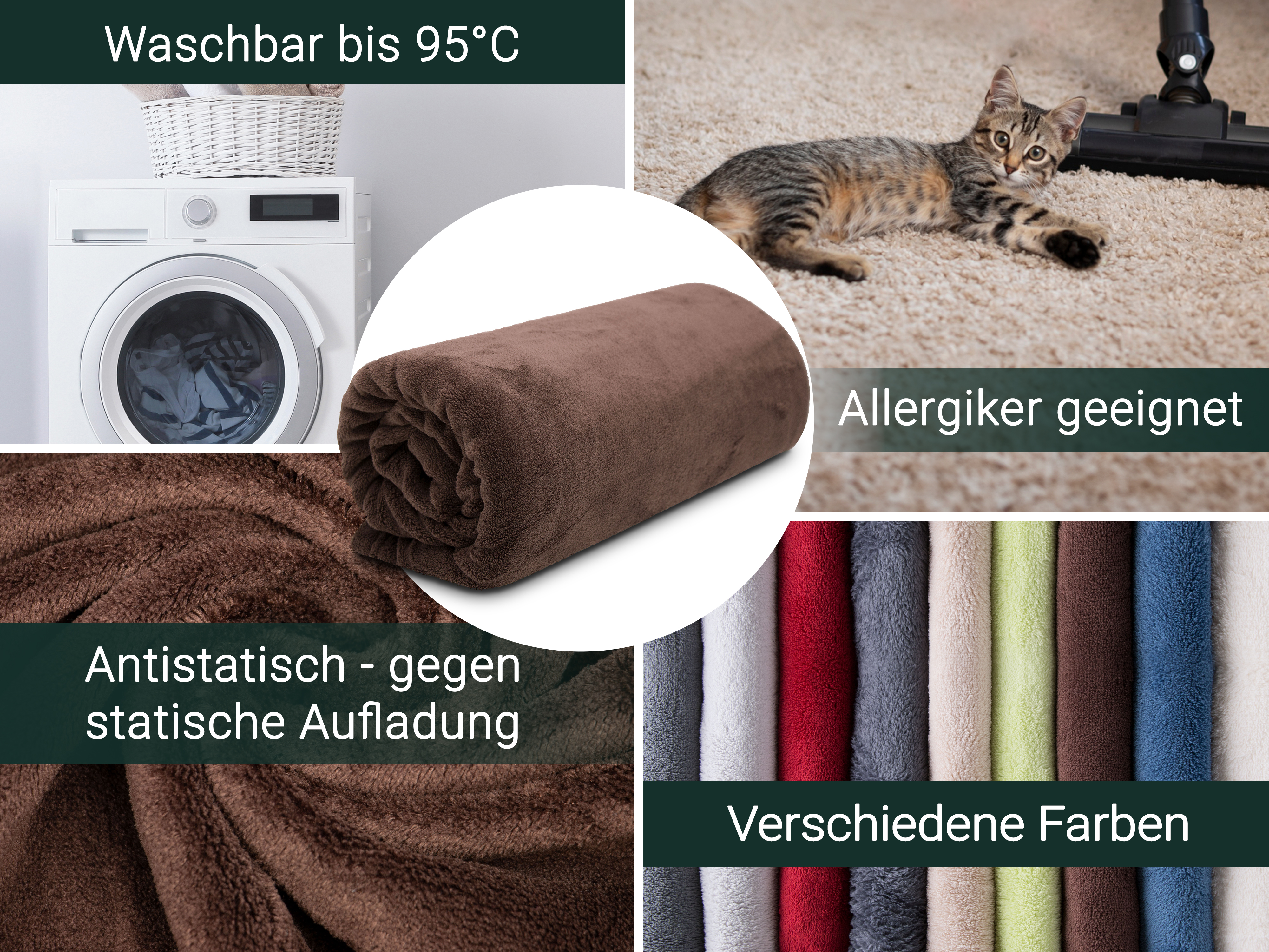 Kuscheldecke Fleece-Decke Wolldecke XXL 150x200 oder 220x240 cm