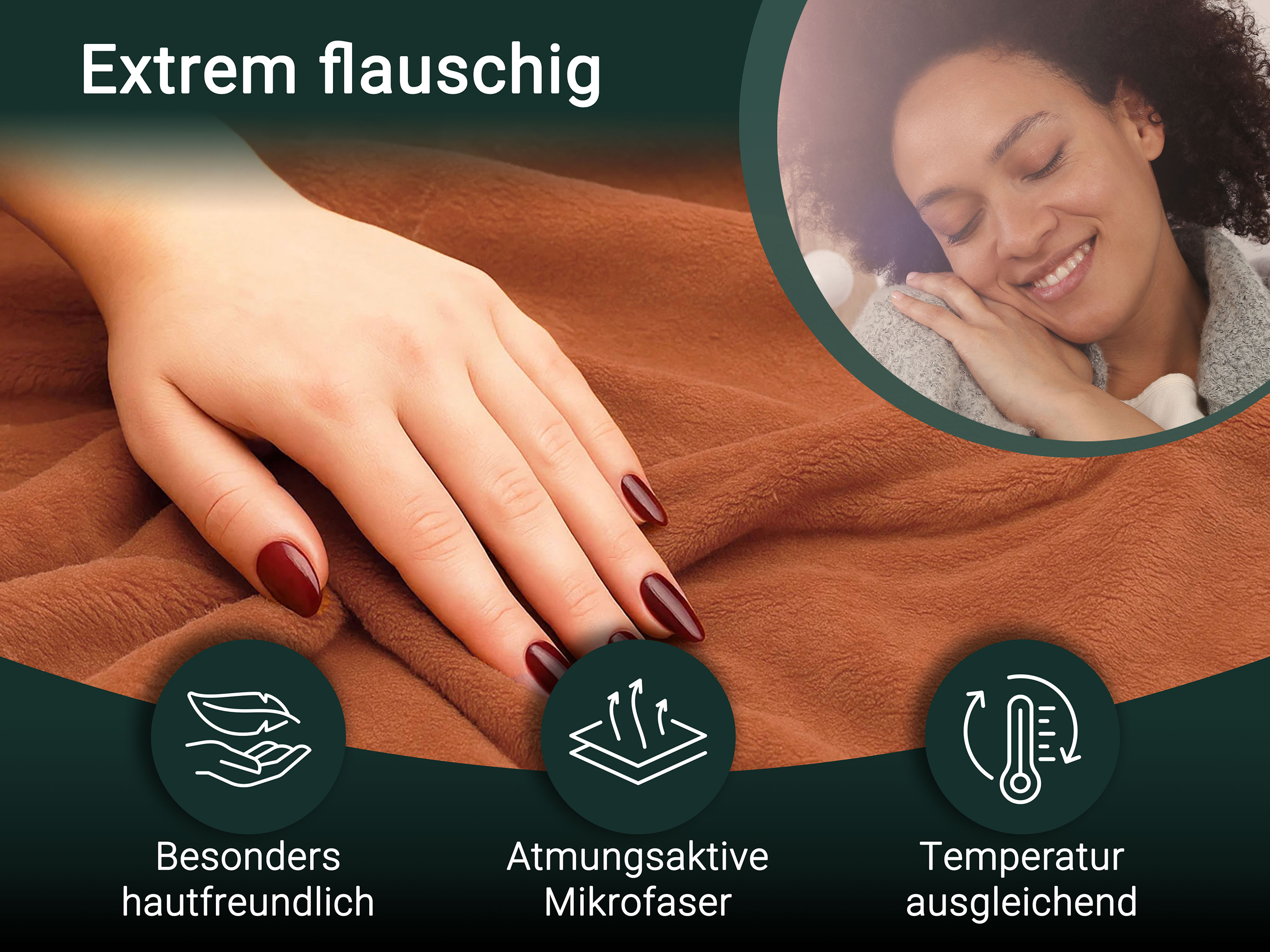 Kuscheldecke Fleece-Decke XXL 150x200 oder 220x240 cm - Produktbild 1