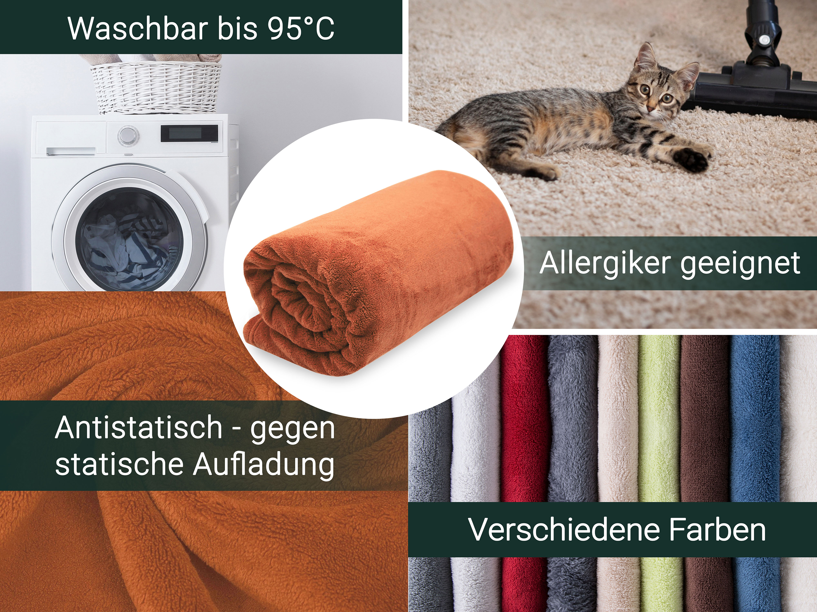 Kuscheldecke Fleece-Decke XXL 150x200 oder 220x240 cm - Produktbild 2
