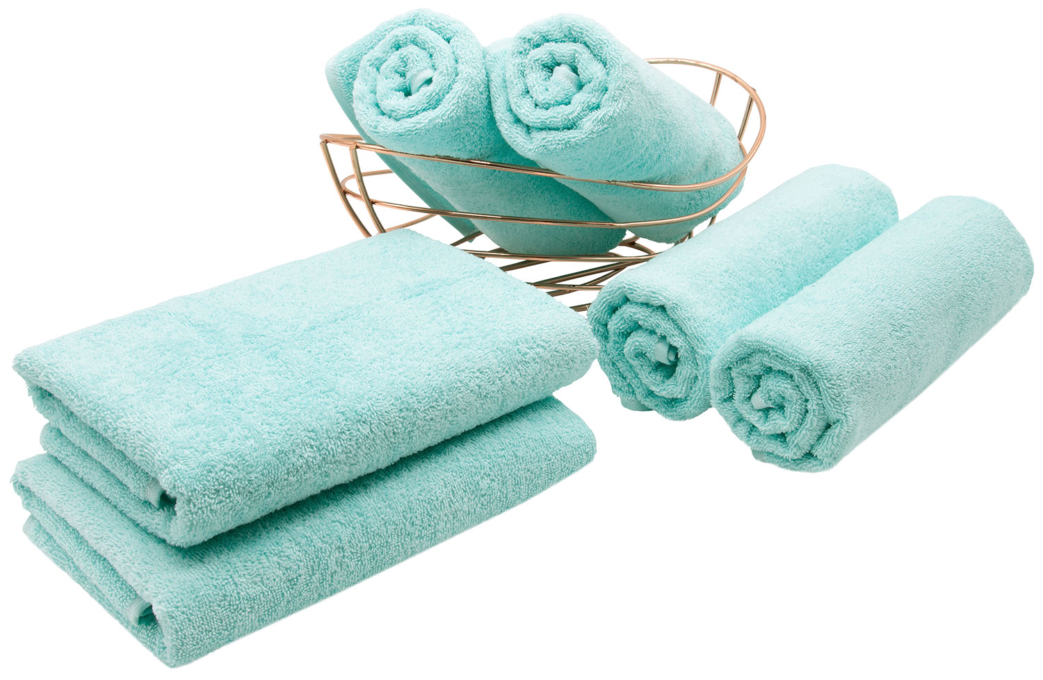 6er Set Handtücher Handtuchset Frottierhandtücher 50x100 cm 100%