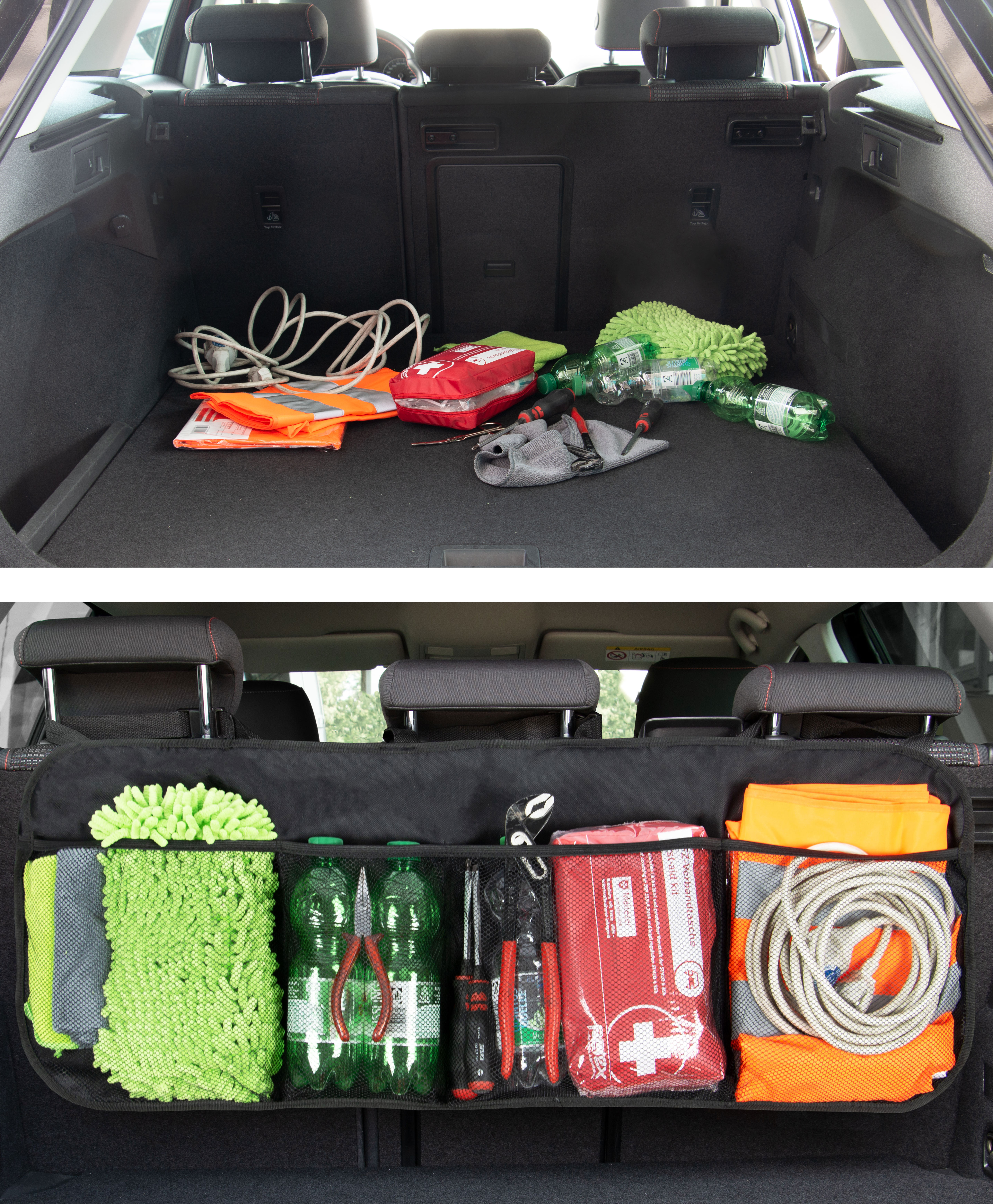 Edaygo Kofferraum Tasche Organizer Faltbar, Schwarz, 58 x 37 x 32 cm,  Strapazierfähiges Oxford-Gewebe, Traglast 20 kg, für Einkauf, Camping &  Sport: : Auto & Motorrad