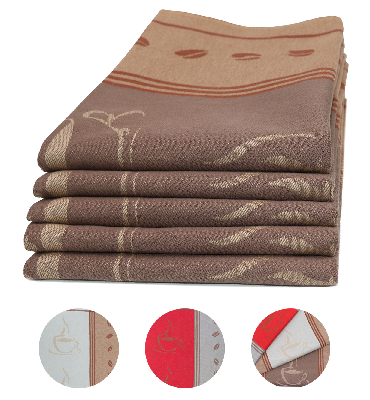 TROYSINC Geschirrtücher 4er Set - 40x40cm Leinentücher Für Küche